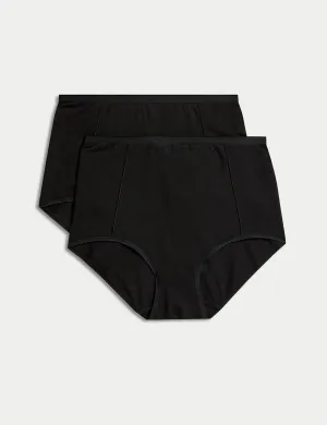 2 pcs. Full Marks & Spencer Firm Control briefs, black