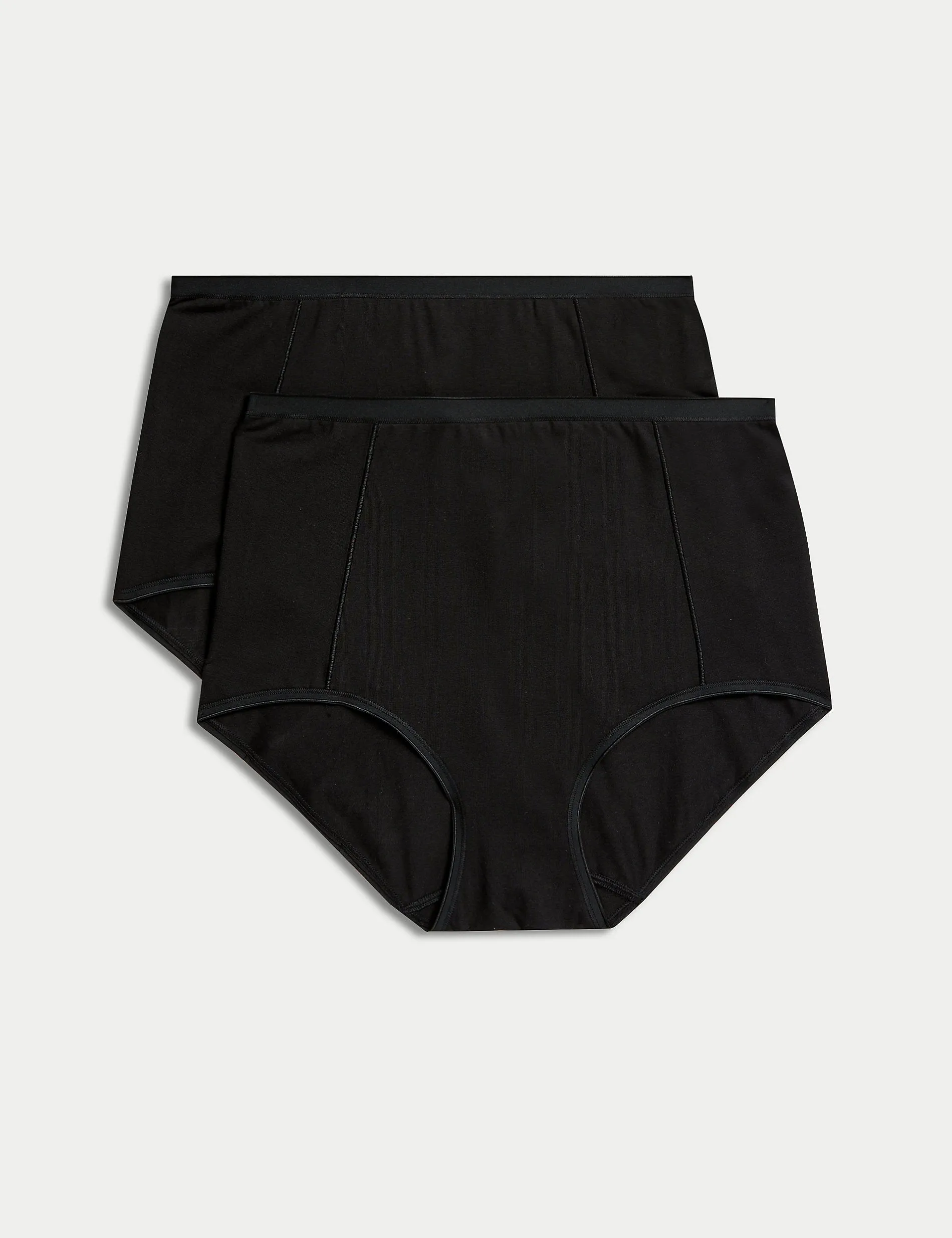 2 pcs. Full Marks & Spencer Firm Control briefs, black