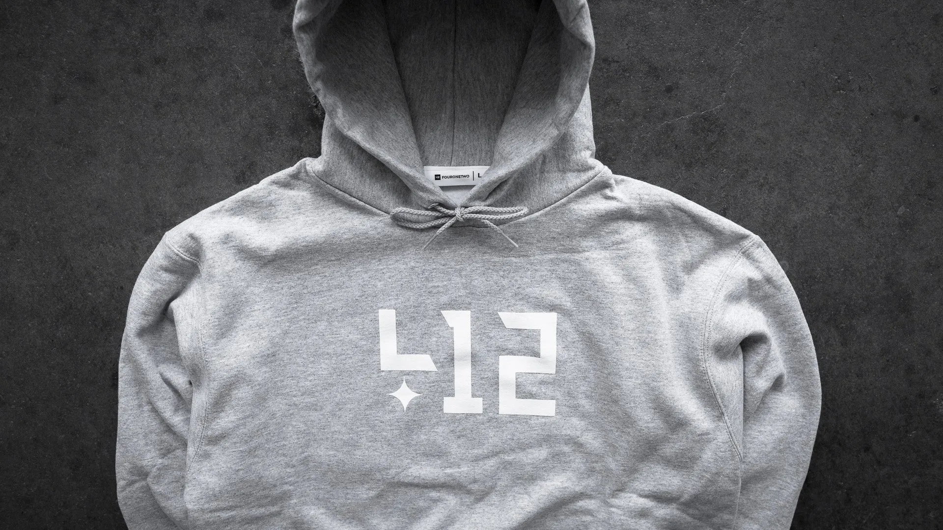 412® Hoodie - Steel Grey