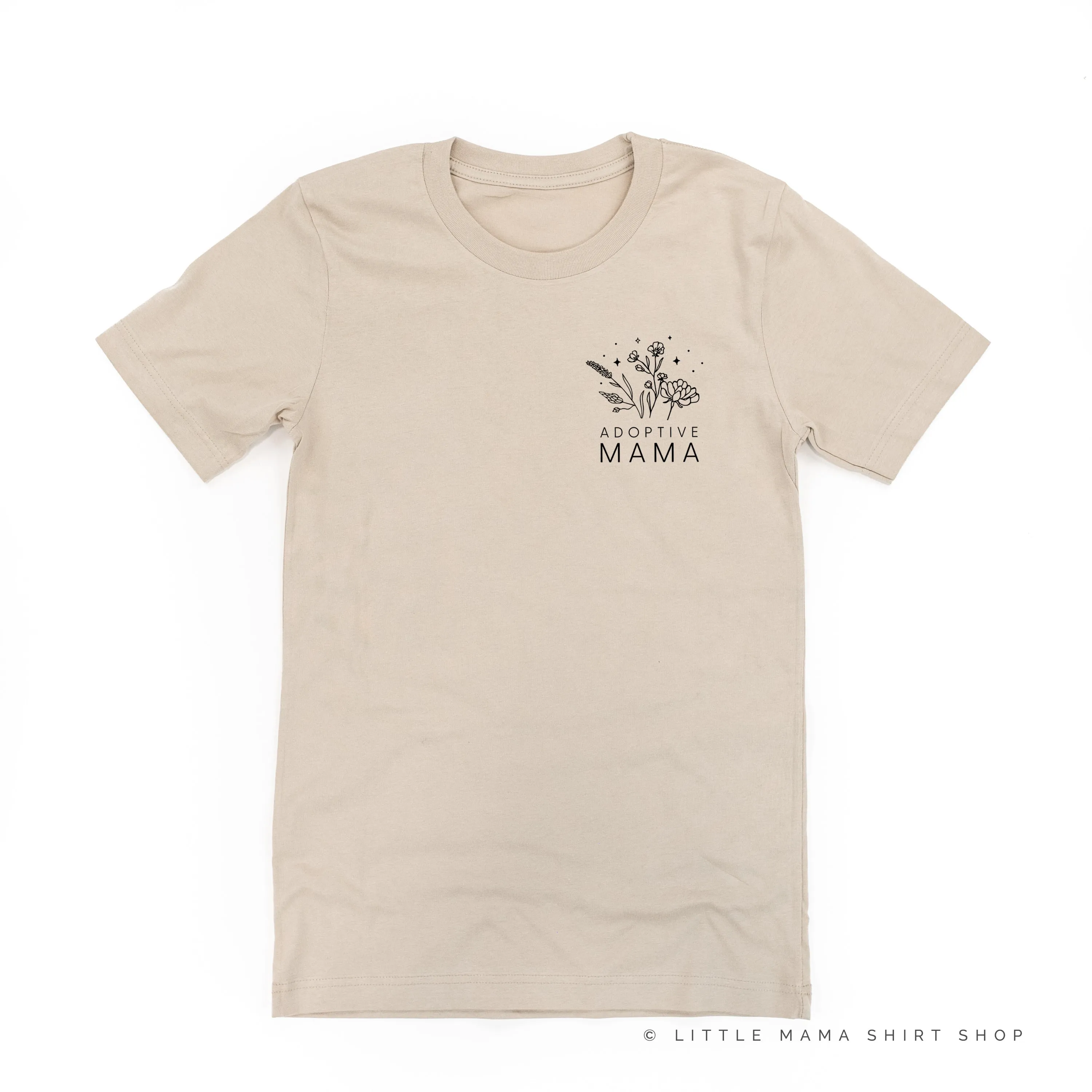 ADOPTIVE MAMA - Bouquet - Pocket Size ﻿- Unisex Tee
