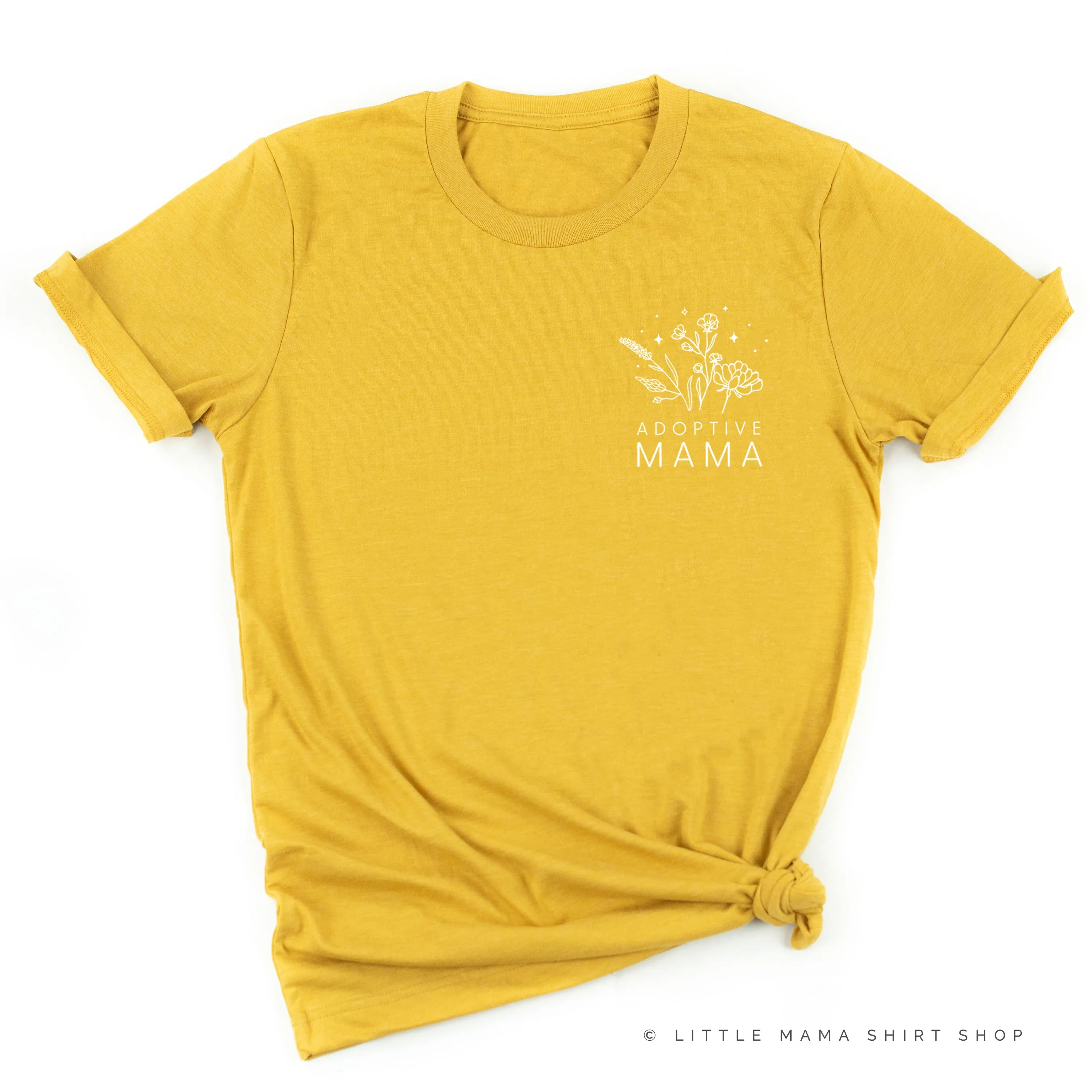 ADOPTIVE MAMA - Bouquet - Pocket Size ﻿- Unisex Tee