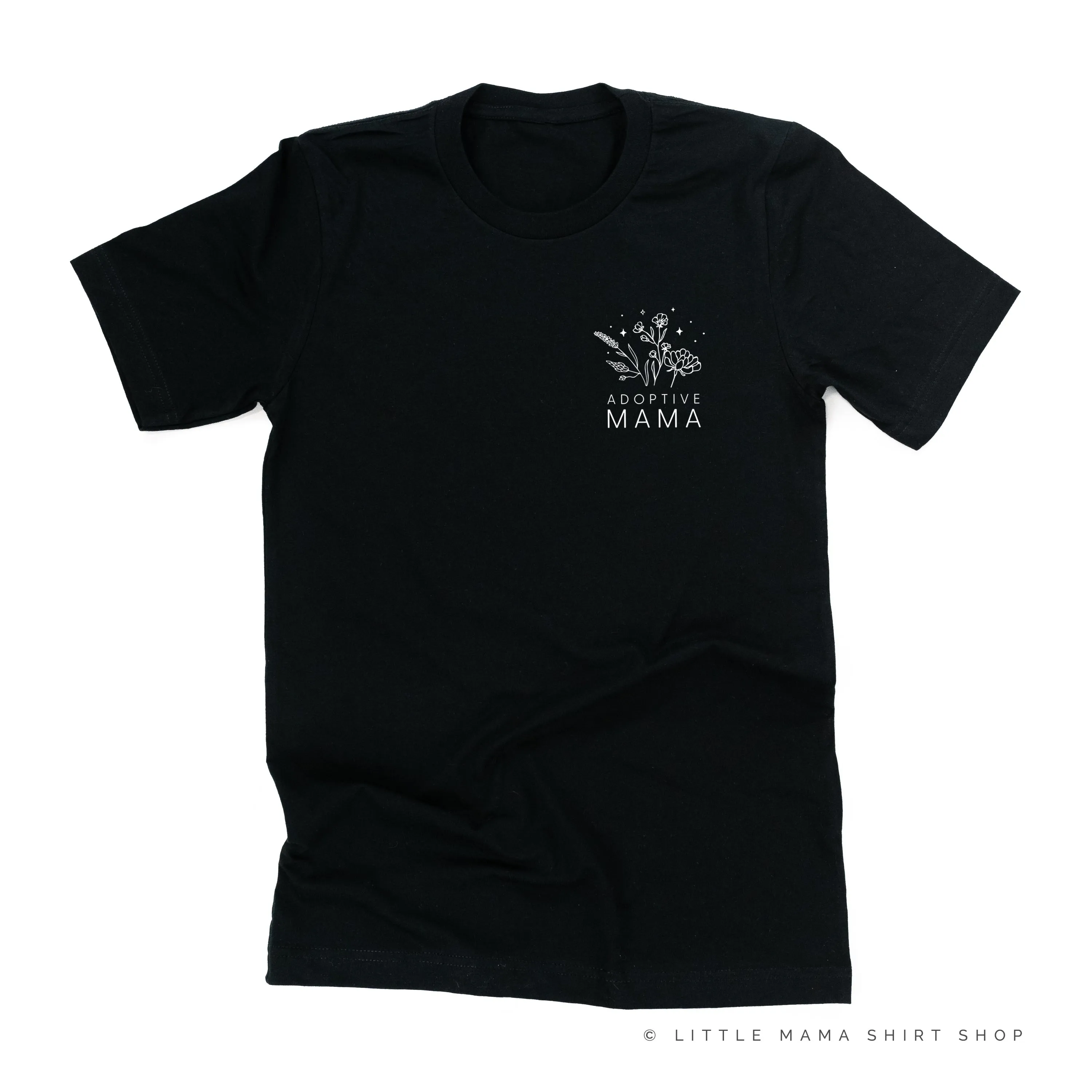 ADOPTIVE MAMA - Bouquet - Pocket Size ﻿- Unisex Tee
