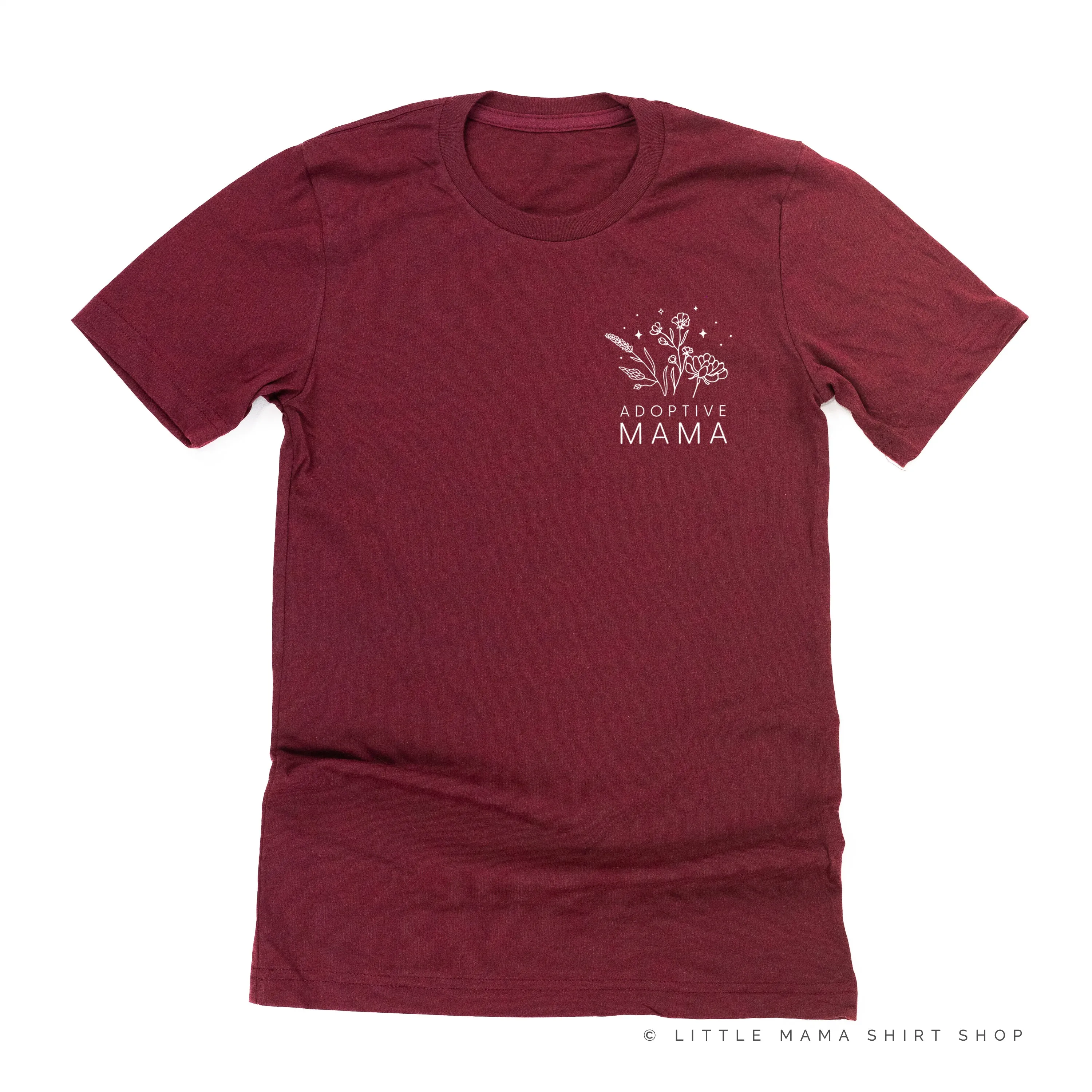 ADOPTIVE MAMA - Bouquet - Pocket Size ﻿- Unisex Tee