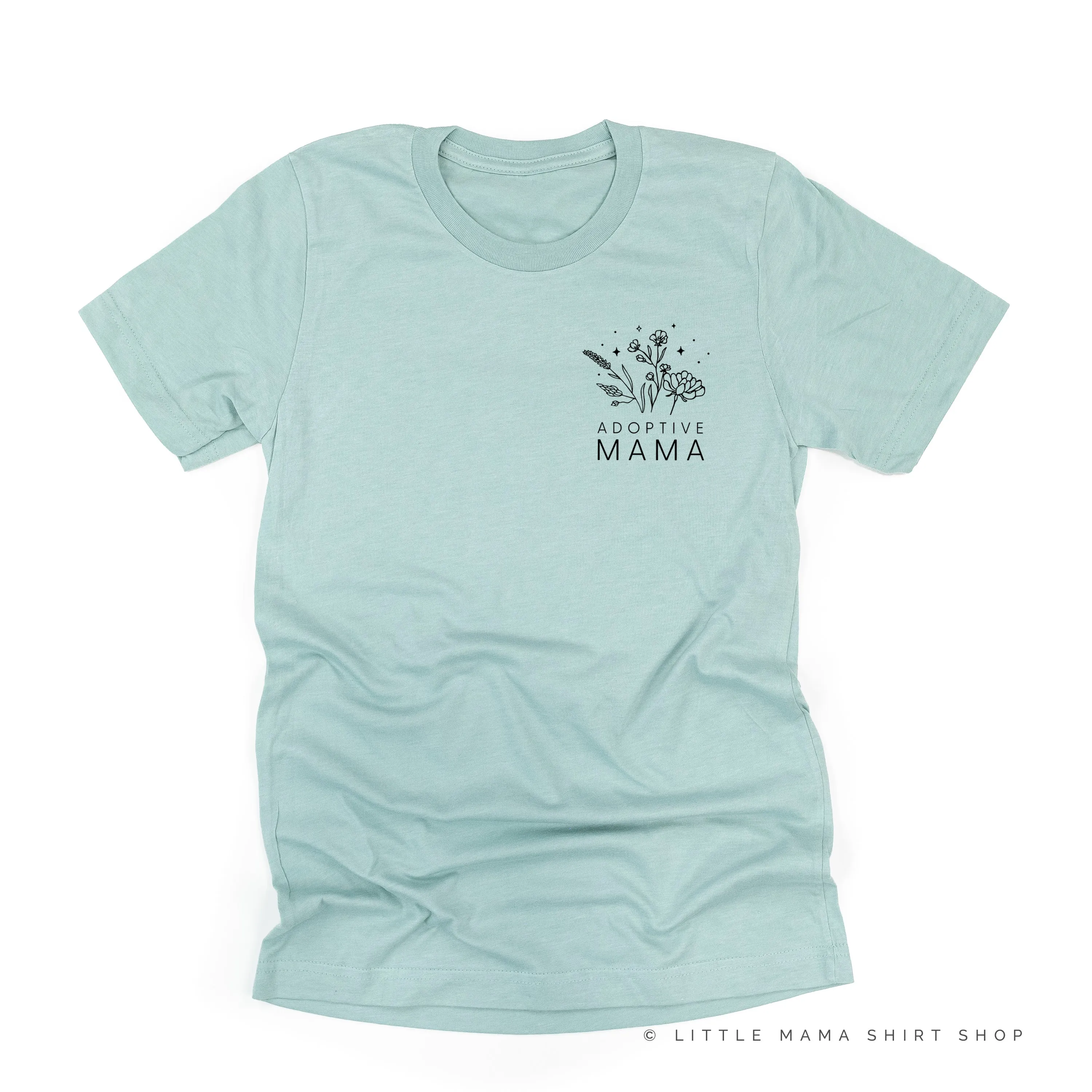 ADOPTIVE MAMA - Bouquet - Pocket Size ﻿- Unisex Tee
