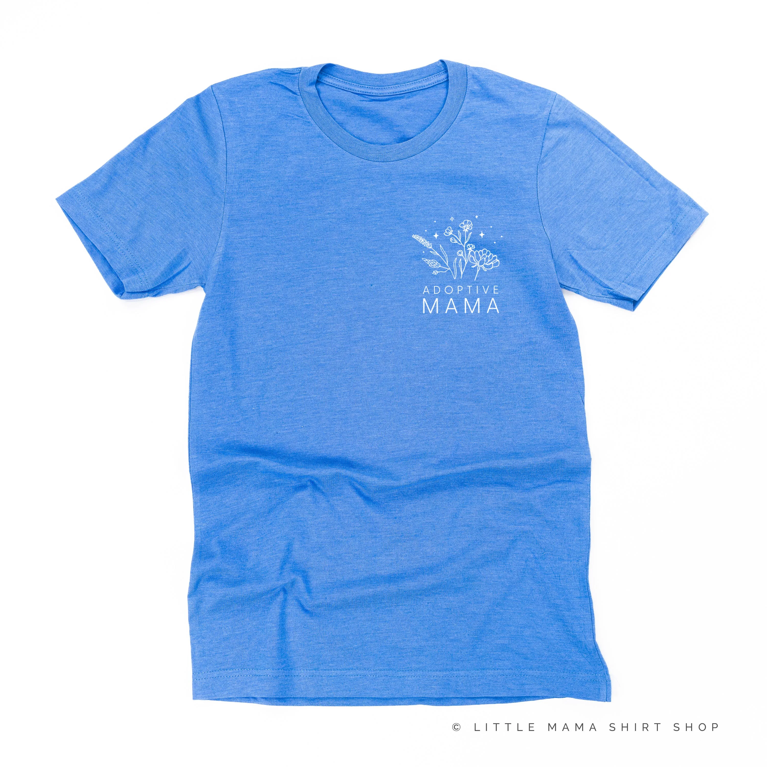 ADOPTIVE MAMA - Bouquet - Pocket Size ﻿- Unisex Tee