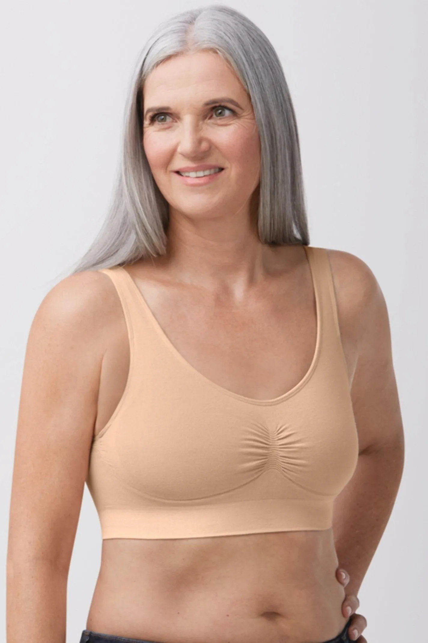 Amoena Becky Wire Free Mastectomy Bra - Rose Nude