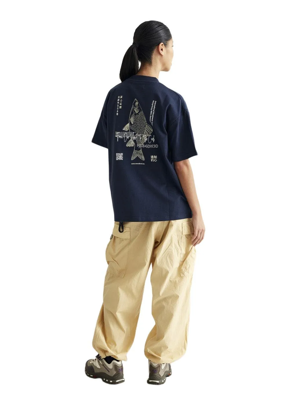 Balo Fish Graphic Tee - Navy Blue, Stylish and Comfortable Casual Wear