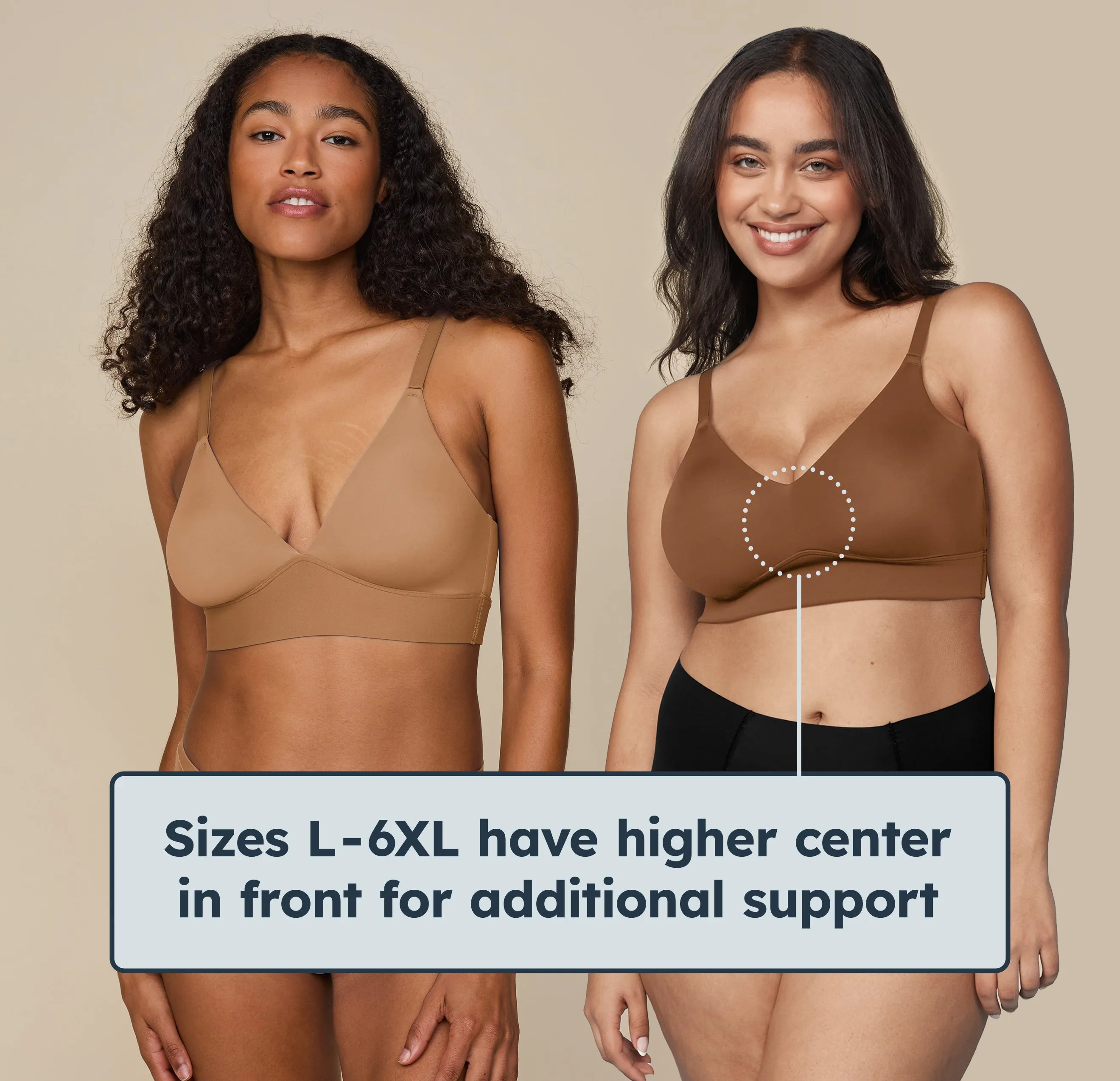 Bliss Triangle Bralette - Beige