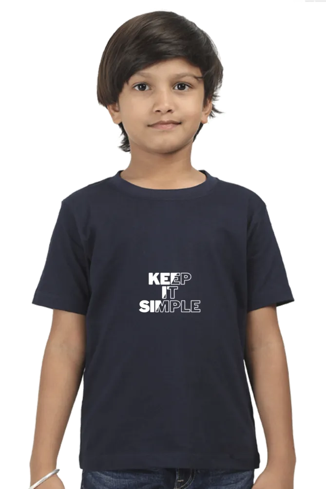 Boys Round Neck Half Sleeve Classic Keep It Simple
