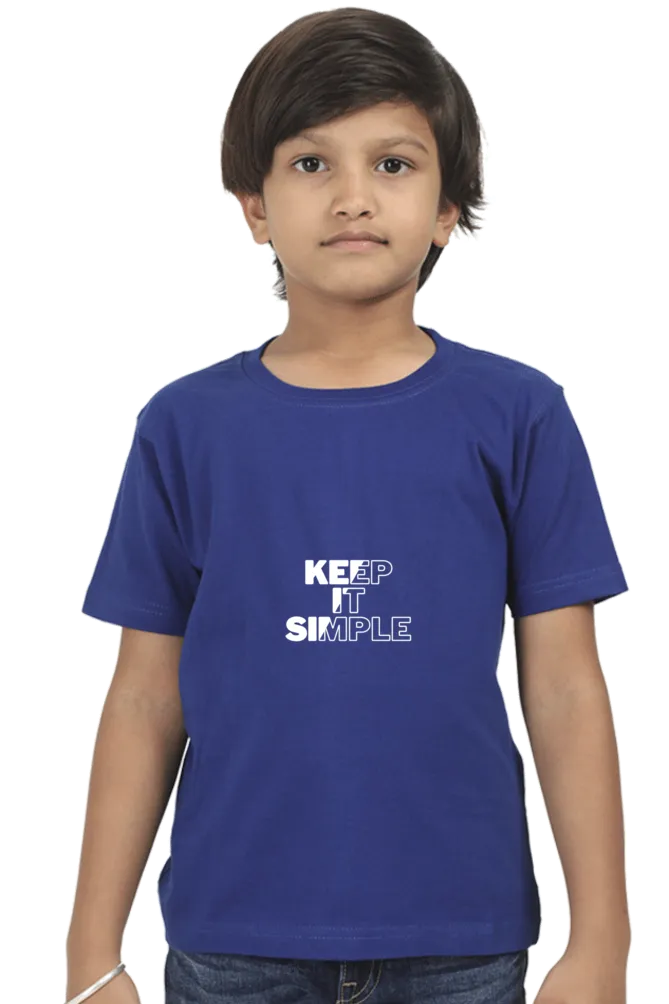 Boys Round Neck Half Sleeve Classic Keep It Simple