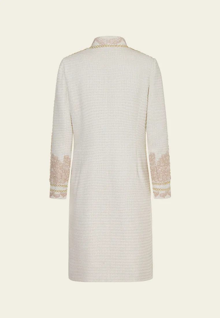 Chinese Knot Paisley-detail Patch-pocket Coat