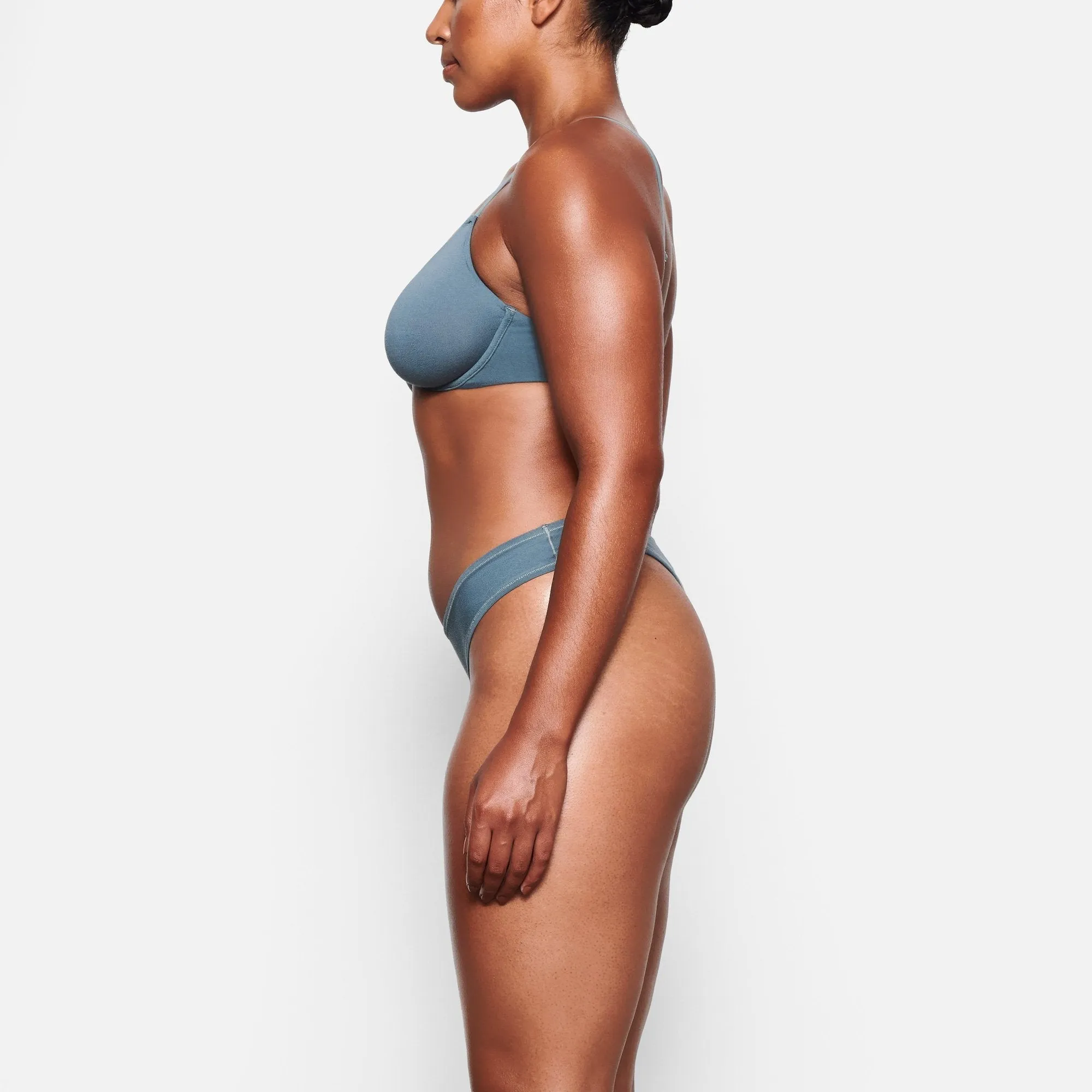 COTTON JERSEY UNDERWIRE BRA | KYANITE