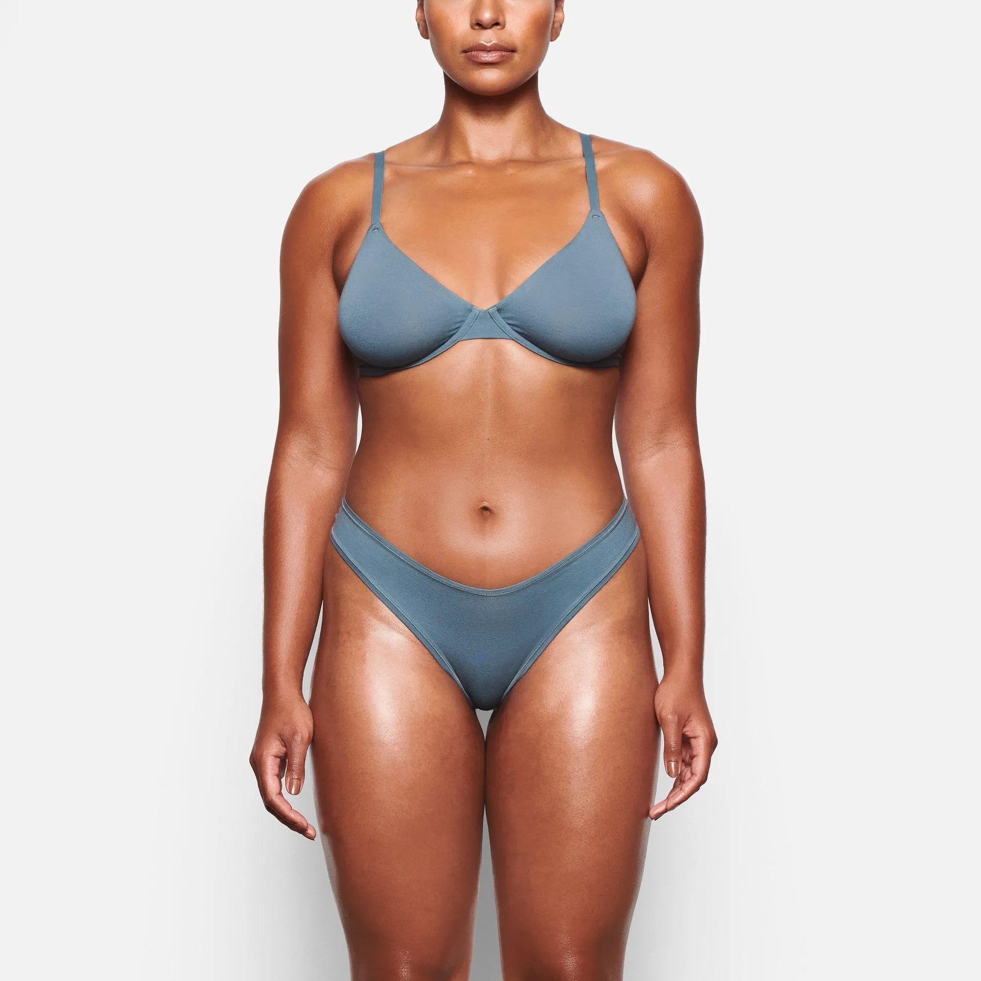 COTTON JERSEY UNDERWIRE BRA | KYANITE