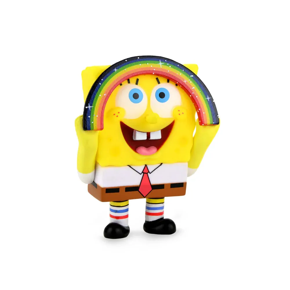 KIDROBOT IMAGINATION SPONGEBOB SQUAREPANTS & SPONGEBOB UNDERPANTS VINYL FIGURE 2-PACK