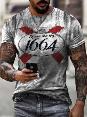 Kronenbourg Print Vintage  T-Shirt
