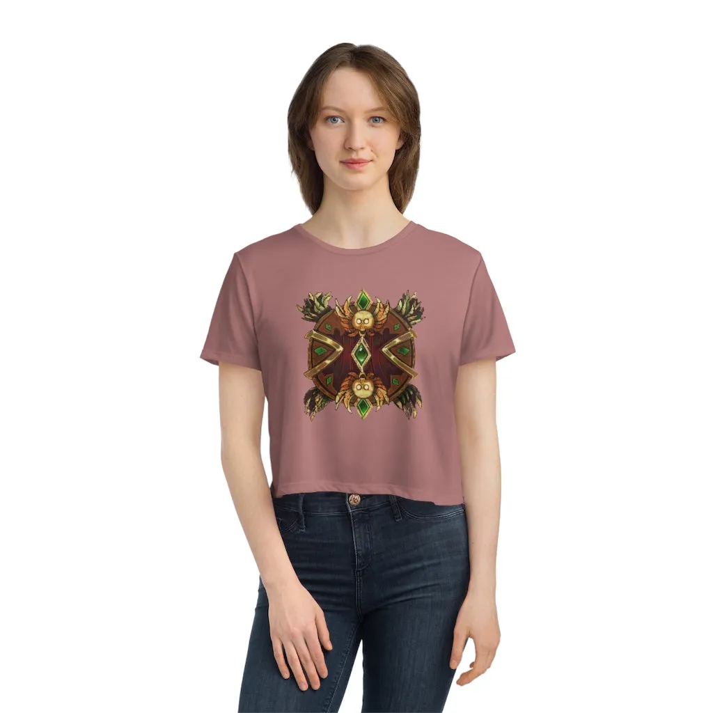 Magic Counter Shield Women's Flowy Cropped Tee