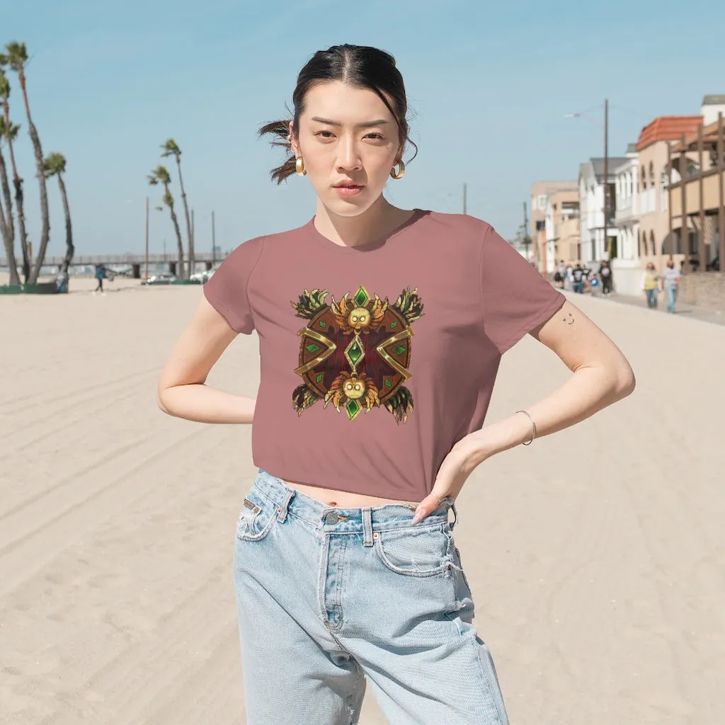 Magic Counter Shield Women's Flowy Cropped Tee