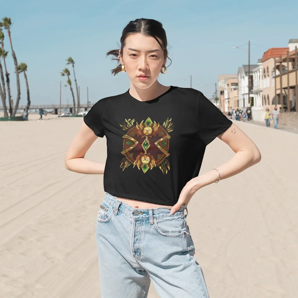 Magic Counter Shield Women's Flowy Cropped Tee