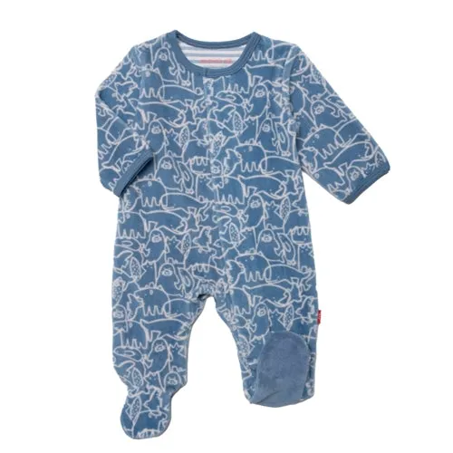 Magnetic Me Velour Footie