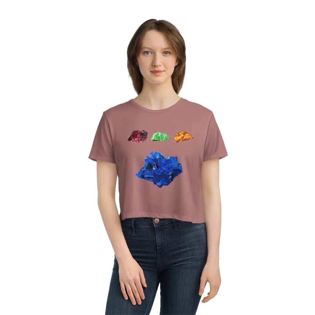 Minerals Women's Flowy Cropped Tee