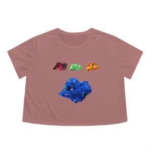Minerals Women's Flowy Cropped Tee