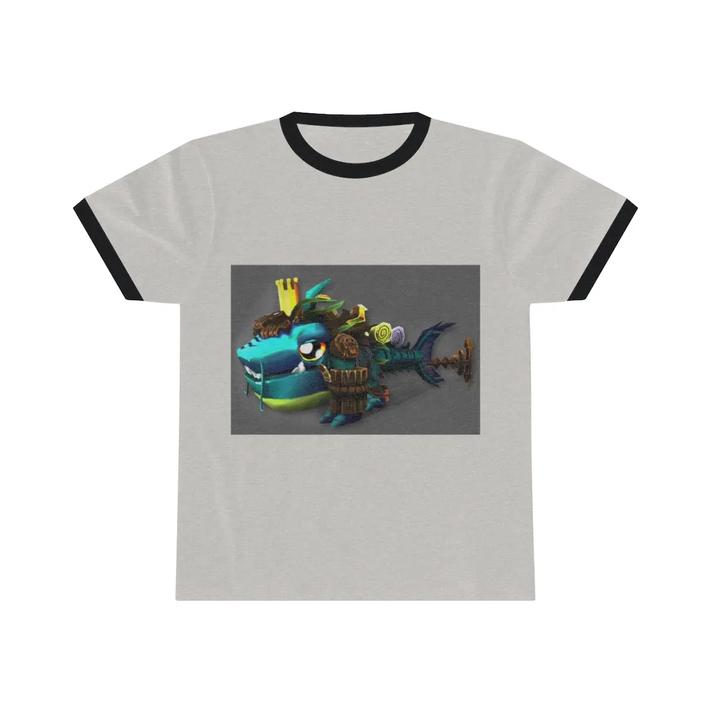 Nibbler's the Misfit Shark Unisex Ringer Tee