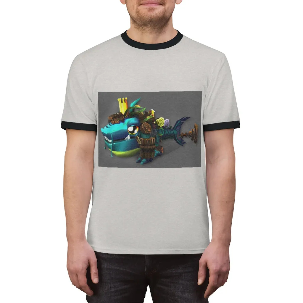 Nibbler's the Misfit Shark Unisex Ringer Tee