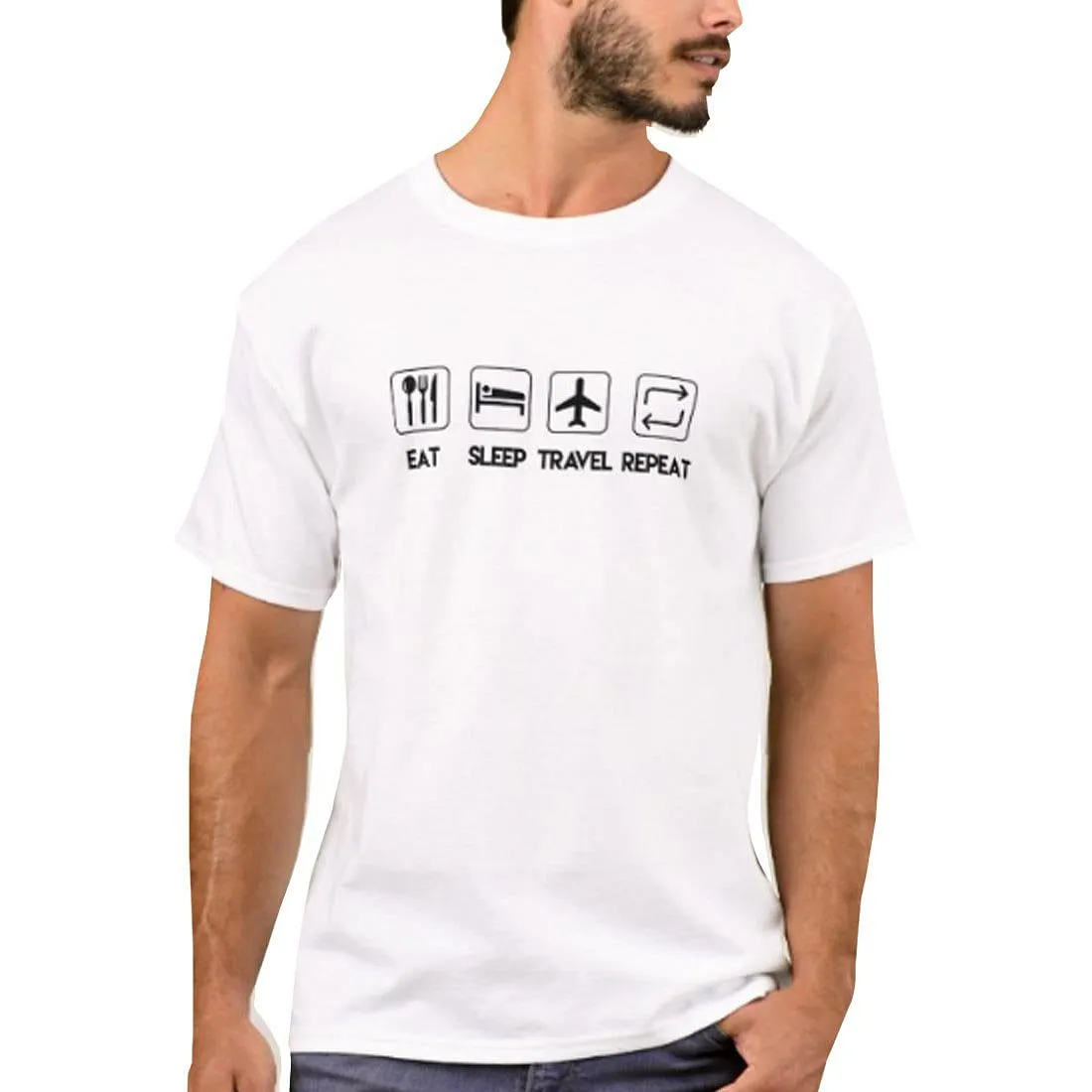Nutcase Designer Round Neck Men's T-Shirt Wrinkle-Free Poly Cotton Tees - Symbol of Life Style