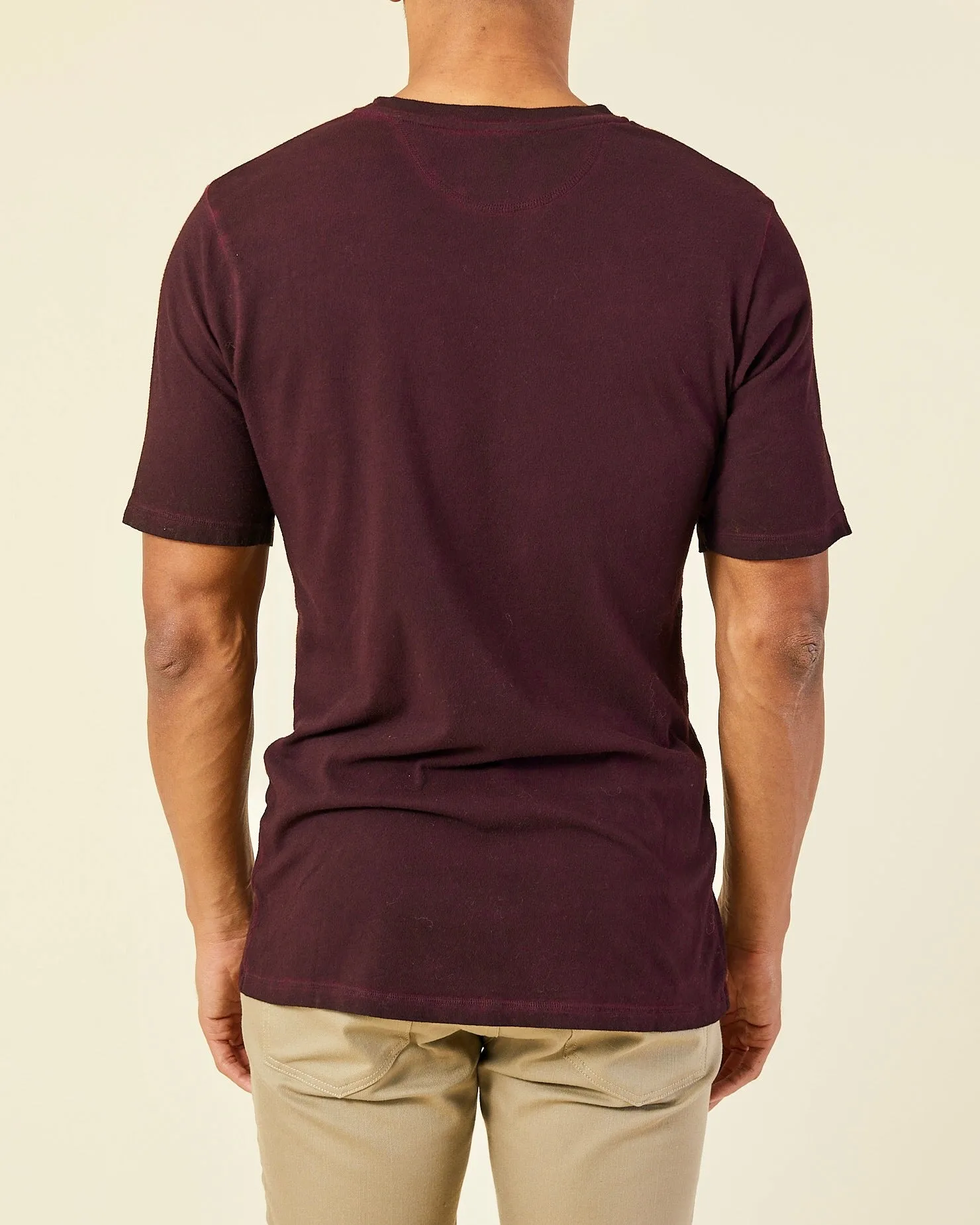OIL WASHED COTTON T-SHIRT