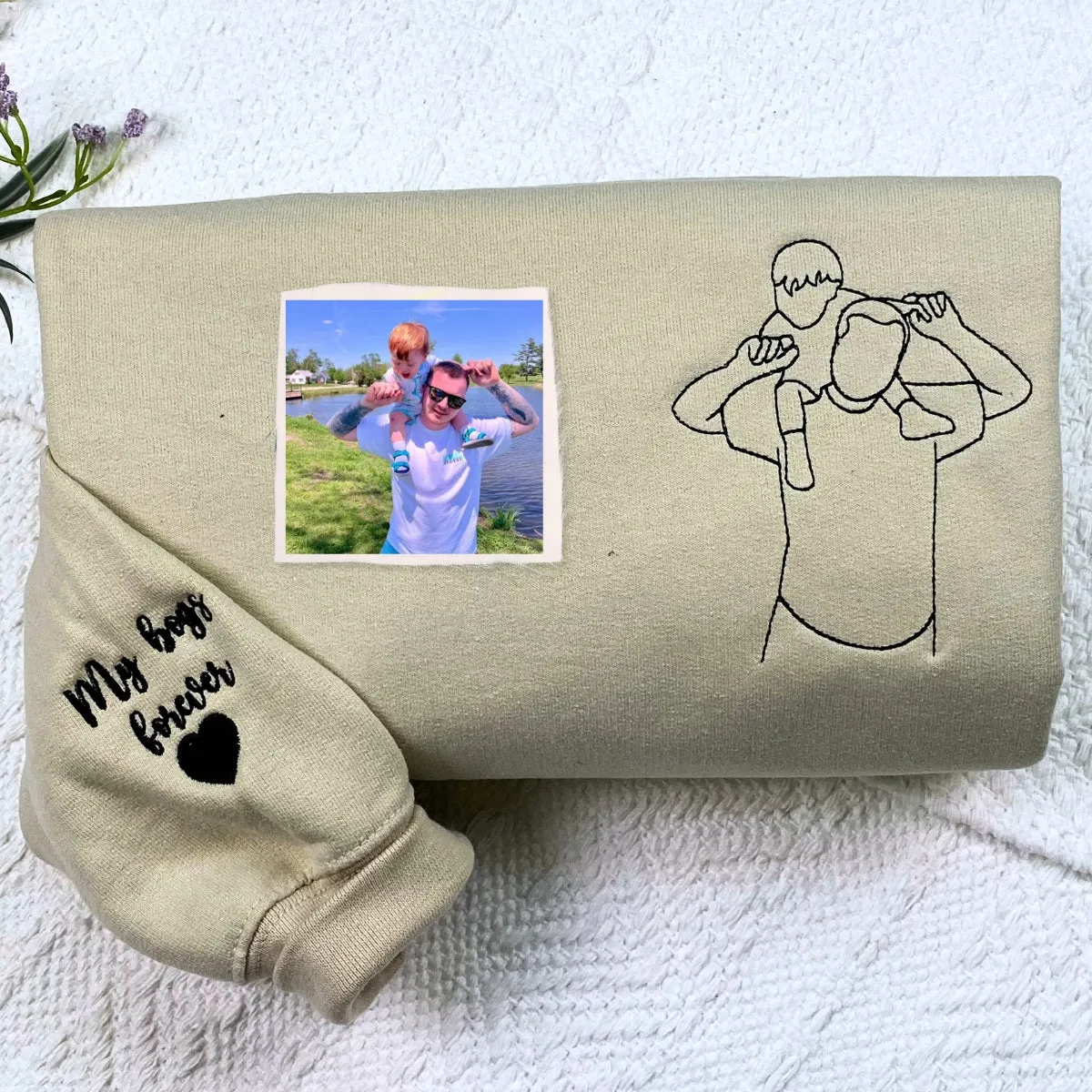 Personalized Daddy Daughter Hoodies or Sweatshirts with Picture