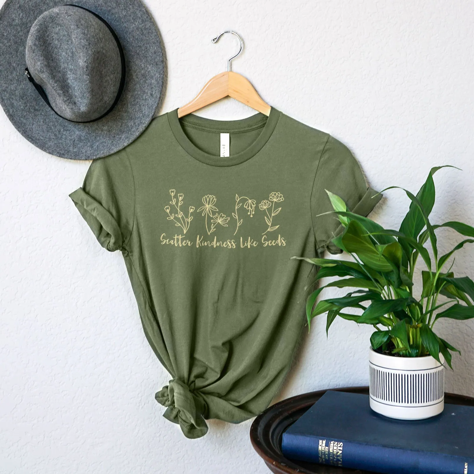 Scatter Kindness Like Seeds Tee Shirts For Women - Christian Shirts for Women - Religious Tee Shirts