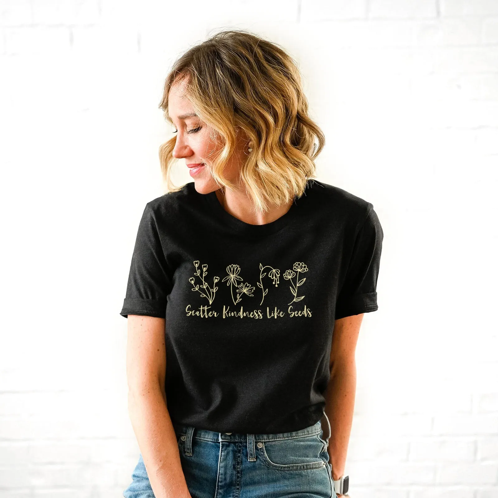 Scatter Kindness Like Seeds Tee Shirts For Women - Christian Shirts for Women - Religious Tee Shirts