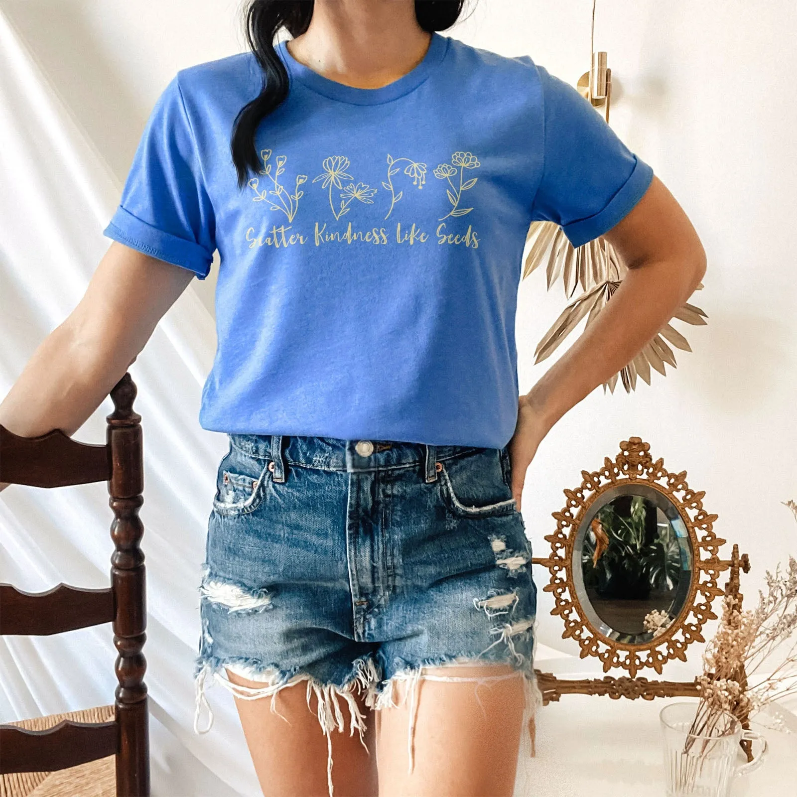 Scatter Kindness Like Seeds Tee Shirts For Women - Christian Shirts for Women - Religious Tee Shirts