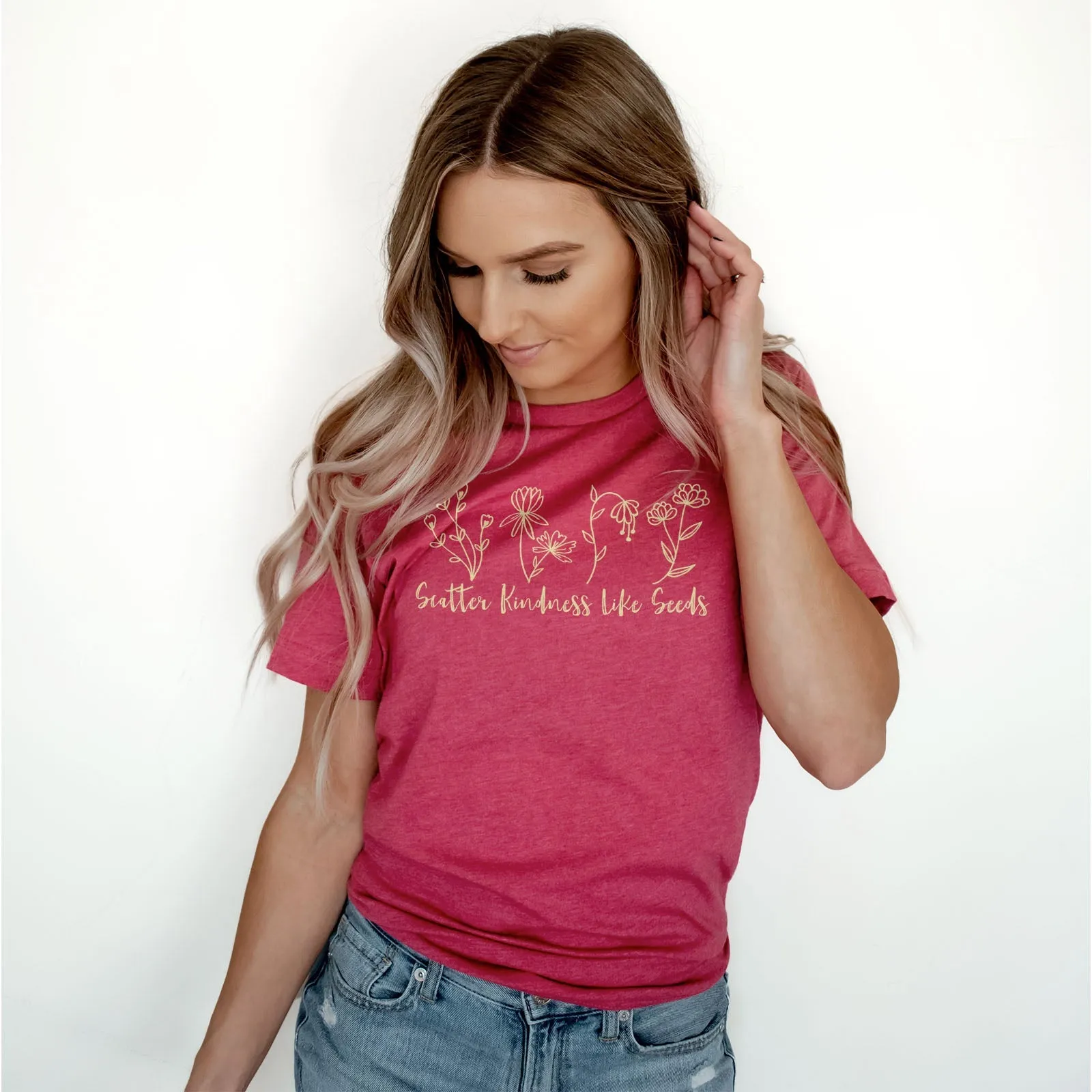 Scatter Kindness Like Seeds Tee Shirts For Women - Christian Shirts for Women - Religious Tee Shirts