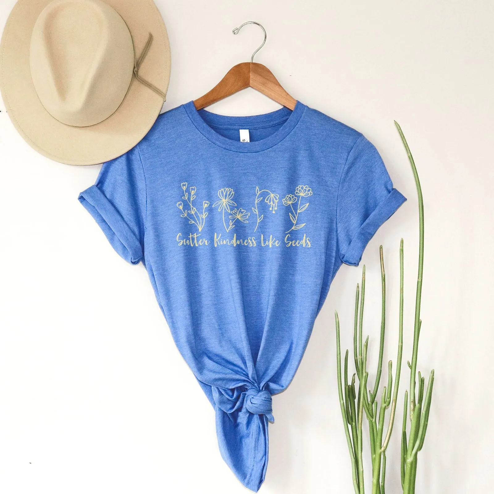 Scatter Kindness Like Seeds Tee Shirts For Women - Christian Shirts for Women - Religious Tee Shirts