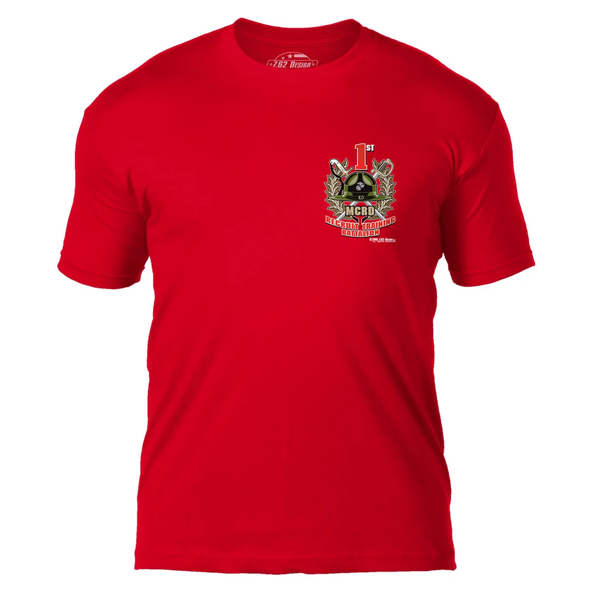 USMC MCRD San Diego 1st Battalion 7.62 Design Men's T-Shirt