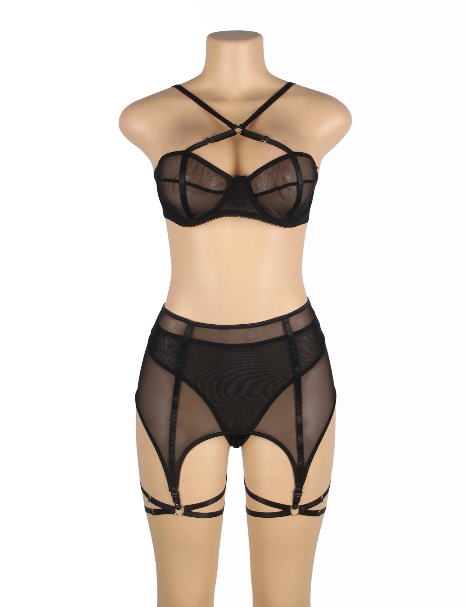 YesX YX868Q Three Piece Bra Set