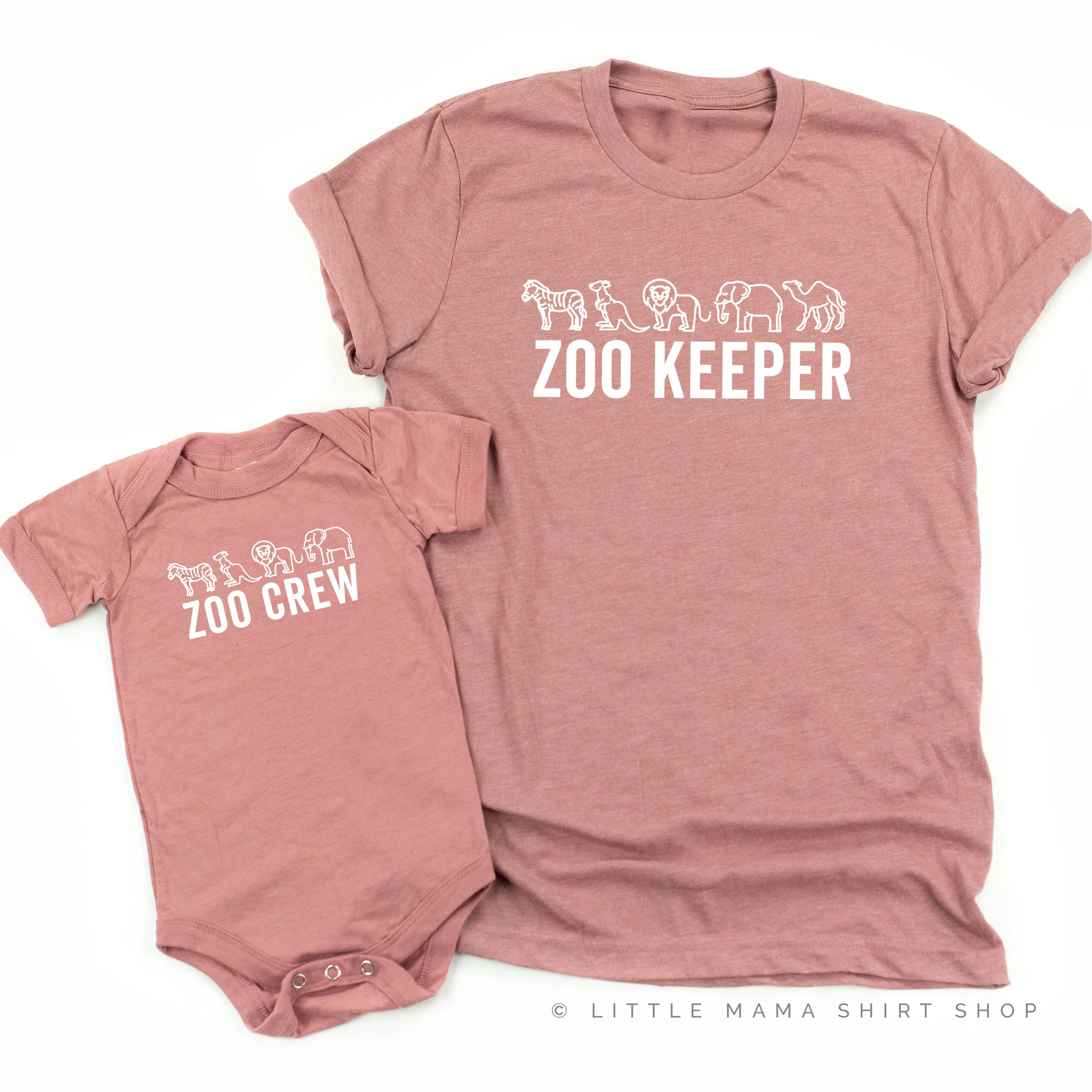 ZOO KEEPER   ZOO CREW - Set of 2 Matching Shirts